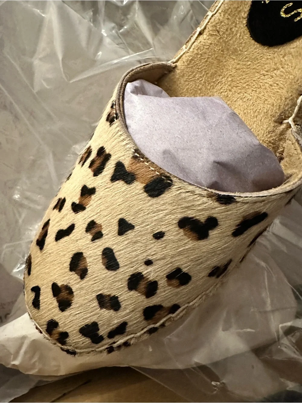 NWT Coconuts by Matisse Firefly Leopard Calf Hair Espadrille Wedges Sz 6